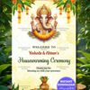 Traditional Floral Accents Housewarming Welcome Poster