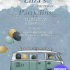 Vintage Party Bus Invitation Sweet 16 Celebration Theme