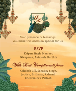 Elegant Royal Indian Sikh Wedding Video Invite