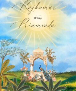 Classic Wedding Invitation Video with Bride & Groom Design, Outdoor Theme & Romantic Garden