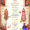 North Indian Wedding Wardrobe Planner Showcasing Traditional Indian Outfit