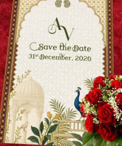 Royal Wedding Invitation Showcase: A Grand Celebration of Haldi, Mehendi, Sangeet, Wedding and Reception in Motion