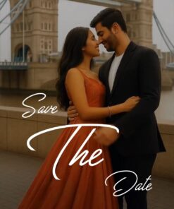 Slow Motion Couple Theme Wedding Save The Date Announcement Video with Romantic Couple