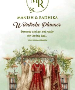Bride and Groom Rack Wardrobe Planner Wedding Invitation Video with Dress Code and Haldi Nasti, Sangeet, Cocktail, After Party, Reception