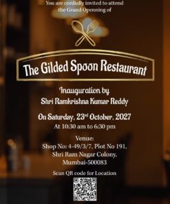 Fine Dining Grand Opening Inauguration Invitation Video with Warm Ambience