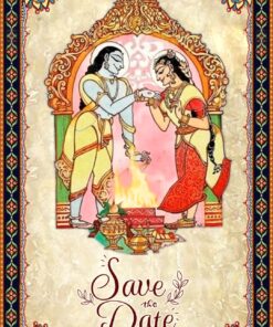 Folk Art Wedding Invitation Video with Mandala Pattern Borders and Ritual Elements