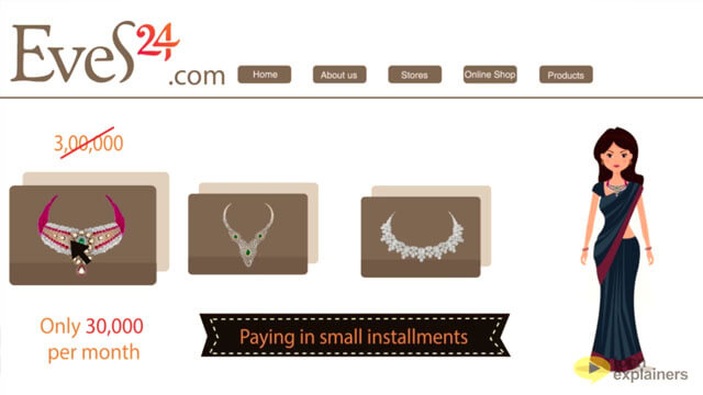 Jewellery Rental Service Explainer Animated Video