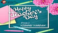 Create, Make a Teachers Day Chalk and Duster Greetings Video
