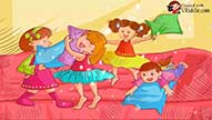 Happy Friendship Girl pillow fight Greetings Online Video