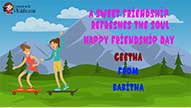 Happy Friendship With Scatting Greetings Online Video