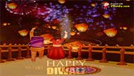 Happy Diwali Greeting with Quote Style Wishes Video
