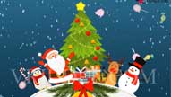 Create A Happy Christmas With Tree Greeting Wishes Video