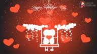 Red Theme Happy Valentine's Day Greeting Wishes Video