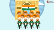 Happy Republic Day With Bikes Greeting Wishes Video