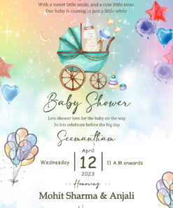 Stylish Baby Shower Celebrations Invitation Video