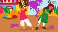 Balley Balley Colorful Holi - Animated Greeting Video
