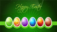 Green Theme Easter Eggs Animated Greetings Video Wishes