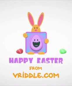 Animated Rabbit Easter greeting video