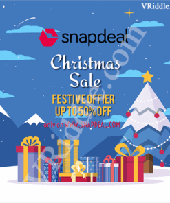 Beautiful Blue Theme Christmas Offers, Discounts, Coupons and Sale Flyer for Businesses, Brands