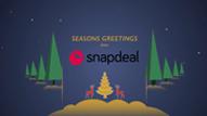 Winter Theme Cartoon Animated Colorful Slideshow Christmas Greetings Video with Beautiful Messages and Quotes for Businesses