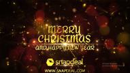 Golden Fire Floral Falling Animated Sparkle Theme Awesome Christmas Greetings and Wishes Video for Businesses
