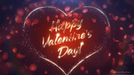 Golden Sparkles - Rose Petals Falling Theme Heart Animated Happy Valentine's Day Greetings Video