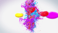 Beautiful Watercolor Bubbles Burst Theme Holi Greetings and Wishes Video with Logo Reveal for Businesses