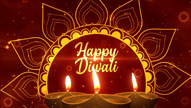 Traditional Diya of Diwali Sacred Maroon Theme Greetings and Wishes Video