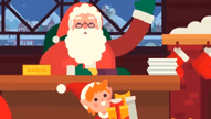 Christmas Opener Golden Text Animated Greetings Video