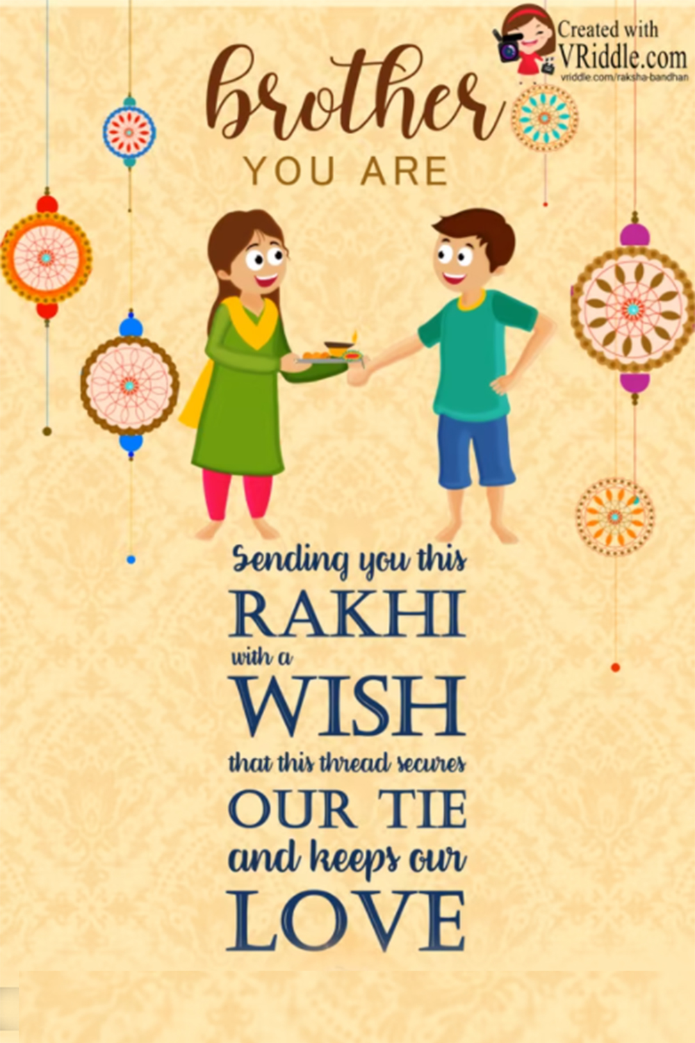 Download Happy Raksha Bandhan Greetings to Brother