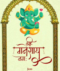 Vinayak Chaturthi Celebration Card for whatsapp