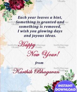 New Year Texture Greeting Card
