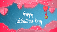 Hearts theme Valentines Day Greetings Video