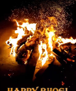 Happy Bhogi Fire Animated Greetings Video