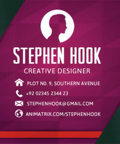 Personal Black Modern self intro Business card
