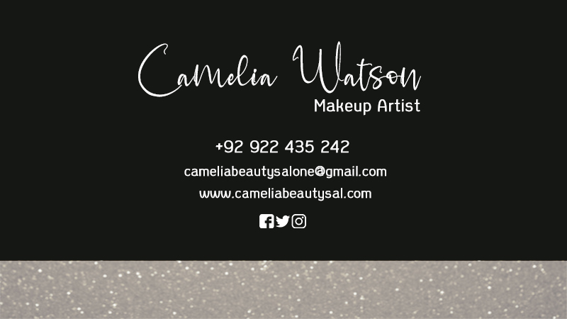 Personal Sparkle Background Business Card - Image 2