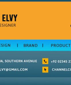 Personal Creative Self intro business card