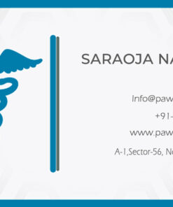 Aqua Blue and Grey Theme Chemist Business Card
