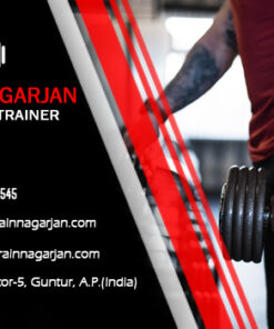 Black and Red Theme Personal Fitness Trainer Business Card