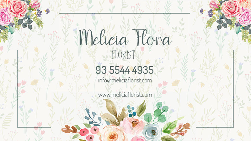 Florist Personal Business Card