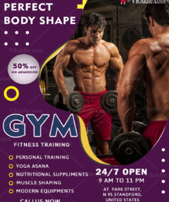 Gym Training Class flyer design