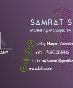 Simple Blue Background Real Estate business card