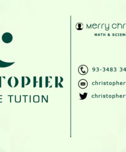 Private Tutor Business Card