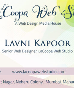 Personal Web Designer business card