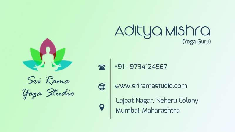 Personal Yoga business card