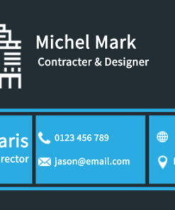 Self Intro Construction Business Card