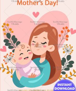 Cartoon Mother's Day Wishes Card
