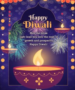 A Glowing Diya Diwali Animated GIF