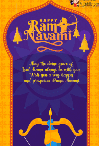 Ram Avatar Ram Navami Greeting Animated GIF