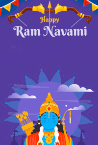 Sri Ram Navami Greeting Animated GIF
